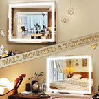 ROLOVE 23x18 Inch Lighted Vanity Mirror, 3-Color Dimmable LED & Touch Control - Image 6