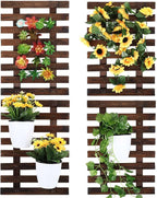 Weysat 4 Pcs Wall Planter Wooden Orchid Hanging Planter by Weysat