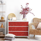 CRE8TIVE Red Glitter Wallpaper Border Peel and Stick Decorative Sparkle Red - Image 2