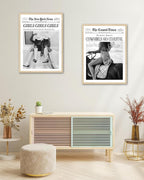 iHery Girls Just Wanna Have Fun Framed Trendy Cowgirl NewsPaper Wall Art - Image 8