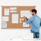 Cork Board Bulletin Board 36 x 48, Foldable Office Board - Image 2