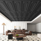 Art3dwallpanels 12 Pack Drop Ceiling Tiles, 2x4 Ft PVC Decorative 3D Wall Panel - Image 6