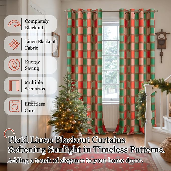 Lajode Plaid Curtains Gingham Patterned - Image 6
