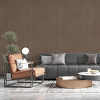 Brown Grasscloth Peel and Stick Wallpaper Texture Contact Paper A Set of 15.7" - Image 7