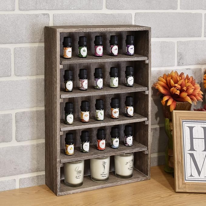 Ikee Design Wooden Wall-Mounted Display Shelves Rack - Image 2