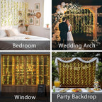 suddus Vines with Lights for Bedroom, 150 LED Fairy Lights with Vines, Pothos - Image 4