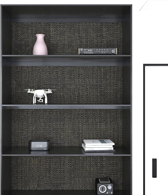 FunStick Black and Gold Geometric Wallpaper Peel and Stick Modern Faux - Image 6