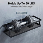 PUSDON 5-in-1 16.5" Extra Long Kitchen Organizer & Shower Caddy Set, Wall Mount - Image 5