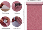 CHIHUT 15.7''x236'' Pink Glitter Peel and Stick Wallpaper Self Adhesive Sparkle - Image 9