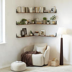 WOPITUES Floating Shelves for Wall 48″W x 8″D, Long Wall Mounted Shelves Set of - Image 5