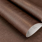 Moody Brown Peel and Stick Limewash Wallpaper 16'' x 590'' Dark Bronze - Image 6