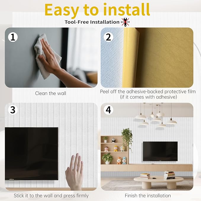 EVERECO 12 Pack Large Acoustic Panels, 47.2×23.6×0.4 inches, Soundproof Panels - Image 8