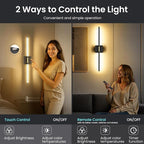 Battery Operated Wall Sconces Set of Two, 10000mAh Rechargeable Wall Lights - Image 6