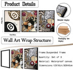 Fashion Cheetah Wall Art Set of 3 Leopard Wall Decor Pictures Lucky 8 Ball - Image 3