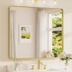 TETOTE 42 x 36 Inch Gold Mirror by TETOTE