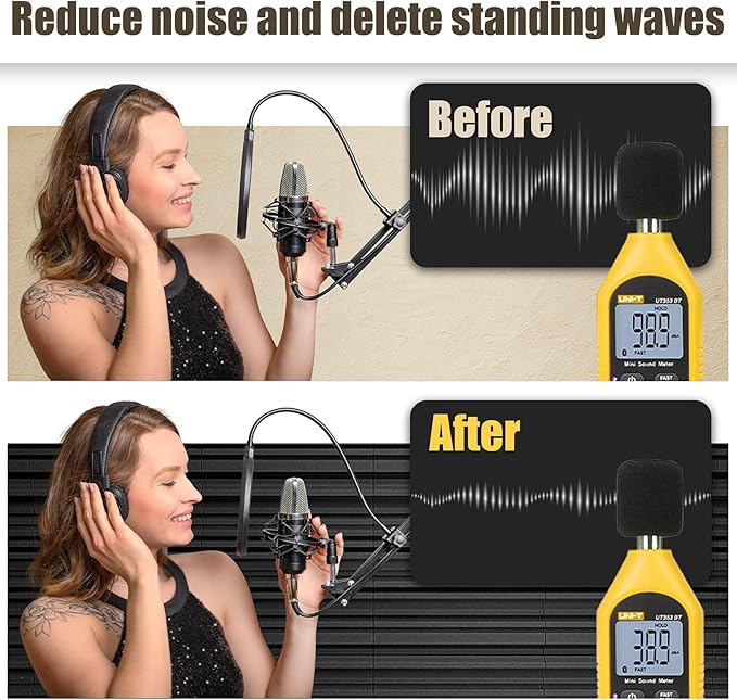 48 Pack Sound Proof Foam Panels, Decorative Soundproof Wall Panels Sound - Image 5