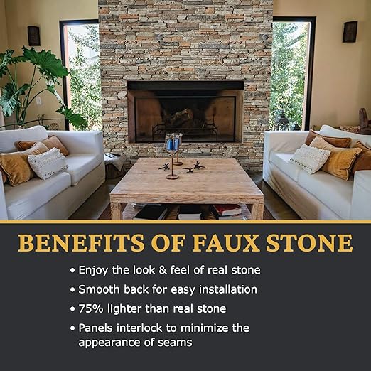 AZ Faux High-Density Polyurethane Faux Stone Flush Outside Corner - Image 4