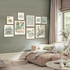KBKBART 9 PCS Sage Green Wall Art - Image 6