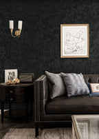 Yasinet Peel and Stick Wallpaper Black Removable Wallpaper Modern Black Contact - Image 2