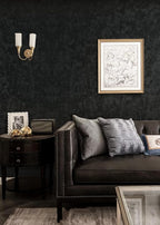 Yasinet Peel and Stick Wallpaper Black Removable Wallpaper Modern Black Contact - Image 2