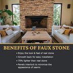 AZ Faux High-Density Polyurethane Faux Stone Interlocking Left Endcap - Image 4