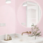Pink Grasscloth Wallpaper Peel and Stick Textured Contact Paper - Image 4