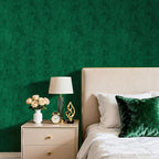30"x160" Emerald Green Wallpaper Peel and Stick Crushed Forest Green Velvet - Image 6