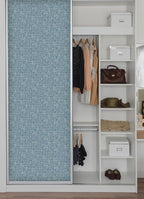 NuWallpaper NU2918 Navy Poplin Texture Peel & Stick Wallpaper - Image 7