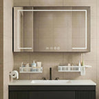 PUSDON 5-in-1 Wide Wall Mount Wrapped Mesh Kitchen Organizer & Shower Caddy Kit - Image 9
