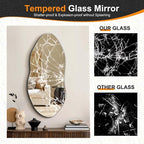 Delma Irregular Wall Mirror, Frameless Decorative Mirror - Image 5