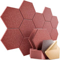 12 Pack Self-Adhesive Acoustic Panels 12" X 10" X 0.4" by Dailycooper