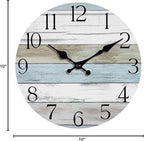 Wall Clock, 10 Inch Silent Non Ticking Wall Clocks Battery Operated, Rustic - Image 10