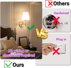 YHCDLAMP Battery Operated Wall Sconces Set of Two, Rechargeable Wireless Wall - Image 6