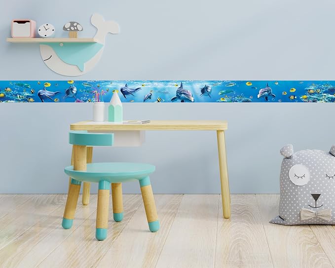 FLFK Peel and Stick Wallpaper Border Wall Decals - Image 5