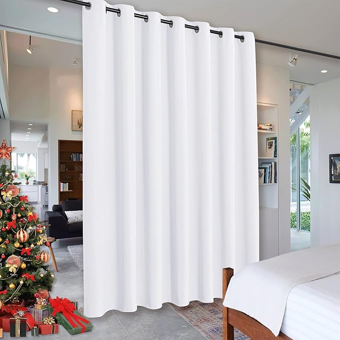 RYB HOME Room Dividers Curtains White by RYBHOME