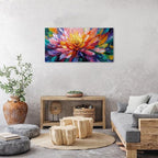 Abstract Lotus Wall Art Zen Wall Decor Large Colorful Lotus Flower Pictures - Image 5