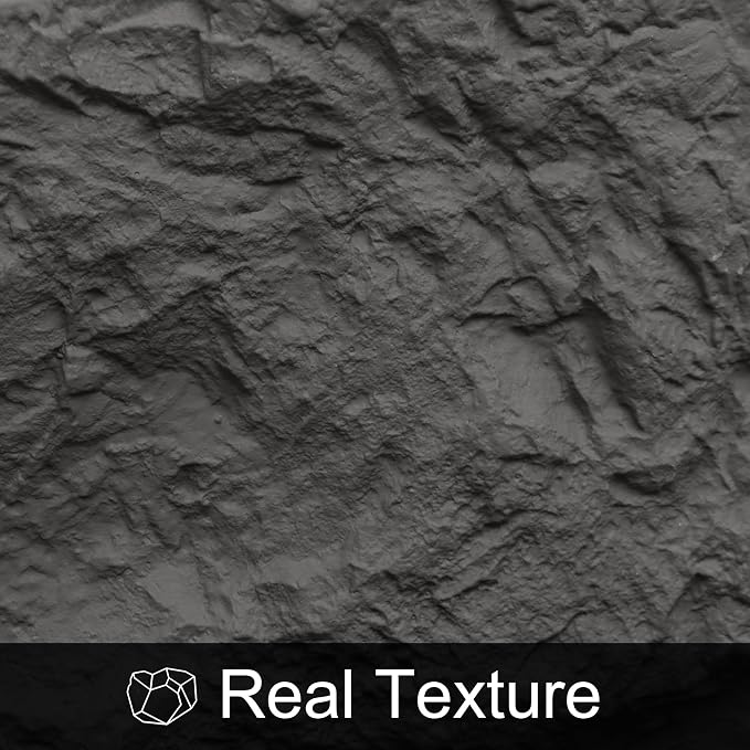 KASARO 3D Faux Stone Wall Panels, Cement Texture Thicker Accent - Image 6
