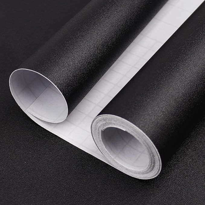 Black Peel and Stick Wallpaper, 15.7 X 78.7 inches Renter Friendly Wallpaper by Consine