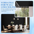 Nuanchu 120 Pcs 3D Slat Wall Panels, Paintable Waterproof Textured Tiles - Image 6
