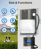 CINOTON 30W Plug in LED Wall Pack Light - Image 6