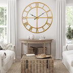 32 Inch Large Wall Clock for Living Room Decor – Easy-Assembly Silent - Image 6