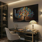 Large Framed Tree of Life Wall Art - Image 2