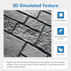 COMSTICKC 3D Wall Panel Peel and Stick, Faux Stone Wall Panel 10 Pcs 12"X12" - Image 3