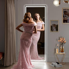Hasipu Full Length Mirror with Lights, Full Body Dressing Hanging Mounted Mirror - Image 7