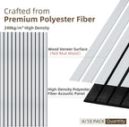 TO-TH Wood-Look Acoustic Wall Panels, 10 Pack 47.2” x 23.6” Sound Panels - Image 2