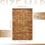2 Pack Bamboo Reed Roll-Up Blind Shades - Image 8