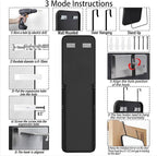 SCWF-GZ 57x16 Door Hanging Full Length Mirror, Floor Stand Wall Mounted Metal - Image 7