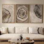 Large Framed Neutral Vintage Wall Art by Cuspin
