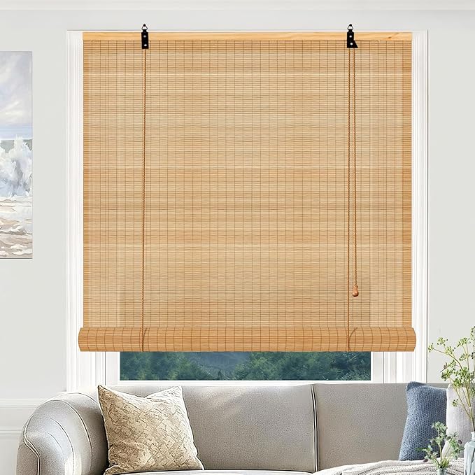 Bamboo Blinds for Interior Windows 36 Wide by Vteyeya