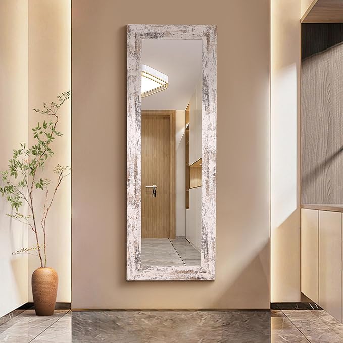 Syndra Farmhouse Full Length Mirror 61x22'', Rustic Floor Mirror, Large - Image 5